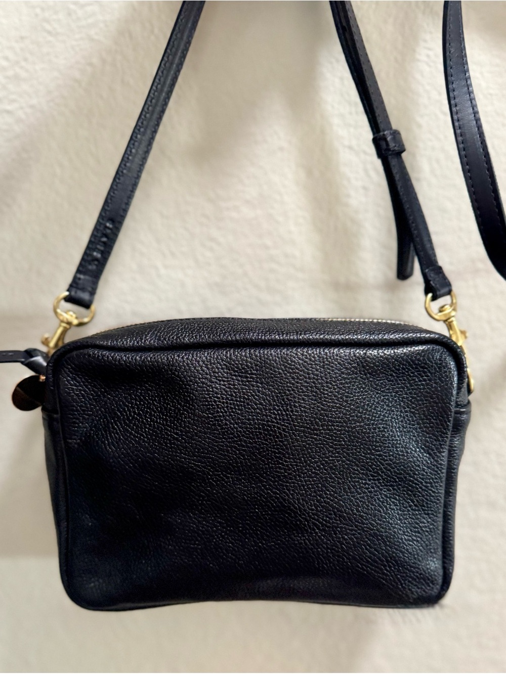 Clare V - Midi Sac in Black Petit Cavier